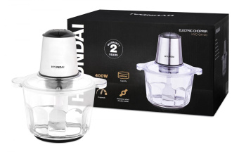 Измельчитель электрический Hyundai HYC-G4120 2л. 400Вт серебристый от магазина РЭССИ