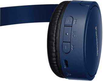 Гарнитура накладные Panasonic RB-HF420BGEA синий беспроводные bluetooth оголовье от магазина РЭССИ