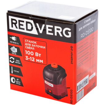 Станок для заточки сверл REDVERG RD-DS100 6678253 от магазина РЭССИ