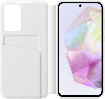 Чехол (флип-кейс) Samsung для Samsung Galaxy A35 Smart View Wallet Case A35 белый (EF-ZA356CWEGRU) от магазина РЭССИ