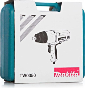 Гайковерт Makita TW0350 400Вт патрон:квад.1/2" (кейс в комплекте) от магазина РЭССИ