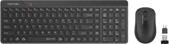 Клавиатура + мышь A4Tech Fstyler FG2300 Air2 клав:черный мышь:черный USB беспроводная slim (FG2300 AIR2 BLACK) от магазина РЭССИ