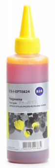 Чернила Cactus CS-I-EPT0824 желтый 100мл для Epson StPh R270/290/RX590 от магазина РЭССИ