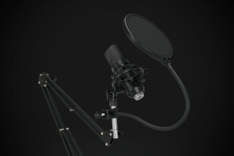 Микрофон проводной Оклик SM-600G 2.5м черный от магазина РЭССИ