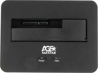 Док-станция для HDD AgeStar 3UBT7 SATA III USB3.0 пластик/алюминий черный 1 от магазина РЭССИ