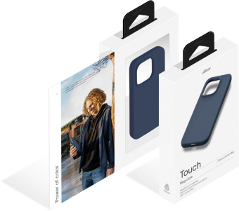 Чехол (клип-кейс) uBear для Apple iPhone 15 Pro Max Touch Mag Case with MagSafe темно-синий (CS278DB67PTH-I23M) от магазина РЭССИ