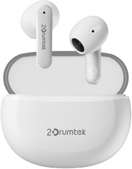 Гарнитура вкладыши A4Tech 2Drumtek B20 TWS белый беспроводные bluetooth в ушной раковине (B20 GRAYISH WHITE) от магазина РЭССИ