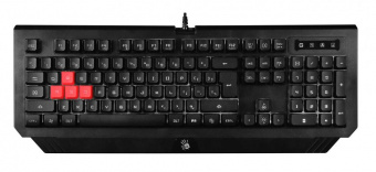 Клавиатура A4Tech Bloody B120N черный USB Multimedia for gamer LED (подставка для запястий) (B120N) от магазина РЭССИ