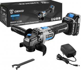 Углошлифовальная машина Deko DKAG20 9000об/мин рез.шпин.:M14 d=125мм от магазина РЭССИ