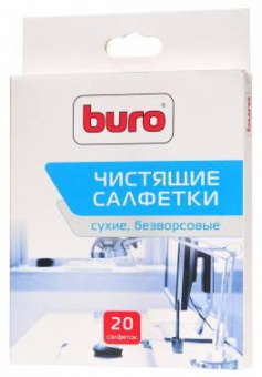 Салфетки Buro BU-Udry для удаления пыли коробка 20шт сухих от магазина РЭССИ