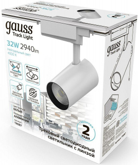 Система трековая Gauss TR087 32Вт 4000K цв.св.:белый нейтральный белый от магазина РЭССИ