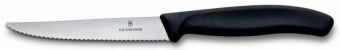Нож кухонный Victorinox Swiss Classic (6.7233.20) стальной для стейка лезв.110мм серрейт. заточка черный без упаковки от магазина РЭССИ