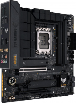 Материнская плата Asus TUF GAMING B760M-PLUS WIFI D4 Soc-1700 Intel B760 4xDDR4 mATX AC`97 8ch(7.1) 2.5Gg RAID+HDMI+DP от магазина РЭССИ