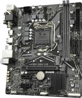 Материнская плата Gigabyte H410M S2H V2 Soc-1200 Intel H470 2xDDR4 mATX AC`97 8ch(7.1) GbLAN+VGA+DVI+HDMI от магазина РЭССИ