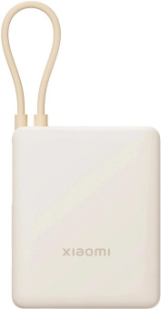 Мобильный аккумулятор Xiaomi BHR9333GL 10000mAh PD 33W 3A USB-A/USB-C бежевый от магазина РЭССИ