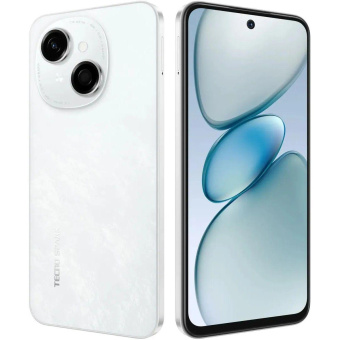 Смартфон Tecno Spark Go 1 64Gb 3Gb белый моноблок 3G 4G 2Sim 6.67" 720x1600 Android 14 13Mpix 802.11 a/b/g/n/ac GPS TouchSc Protect A-GPS microSD max1024Gb от магазина РЭССИ