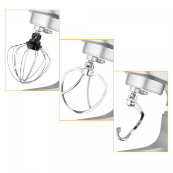 Миксер планетарный Hyundai HYM-S6551 1300Вт серебристый от магазина РЭССИ