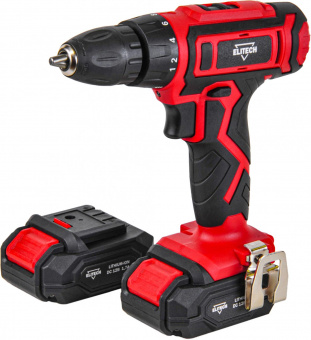 Дрель-шуруповерт Elitech ДА 122СЛ аккум. патрон:быстрозажимной (кейс в комплекте) (E2201.015.01) от магазина РЭССИ