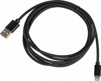 Кабель USB (m)-Lightning (m) 2м черный от магазина РЭССИ