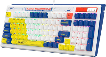 Клавиатура A4Tech Bloody B950 механическая синий/белый USB for gamer LED (B950) от магазина РЭССИ