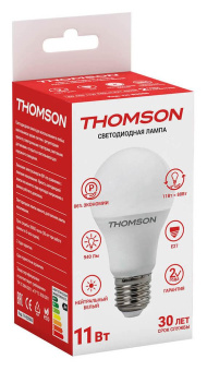 Лампа светодиодная Thomson TH-B2006 11Вт цок.:E27 груша 220B 4000K св.свеч.бел.нейт. A (упак.:1шт) от магазина РЭССИ
