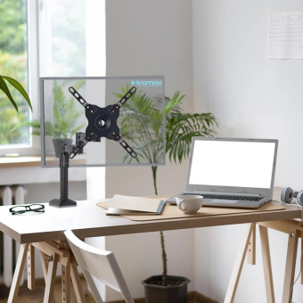 Кронштейн-адаптер для телевизора Kromax ADAPTER-200 черный 33"-43" макс.20кг настольный фиксированный от магазина РЭССИ