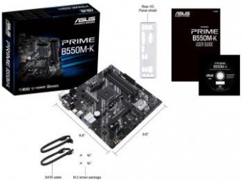 Материнская плата Asus PRIME B550M-K Soc-AM4 AMD B550 4xDDR4 mATX AC`97 8ch(7.1) GbLAN RAID+VGA+DVI+HDMI от магазина РЭССИ
