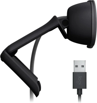 Камера Web Logitech HD Webcam Brio 90 графитовый 2Mpix (1920x1080) USB Type-C с микрофоном (960-001581) от магазина РЭССИ