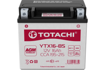 Аккумуляторная батарея TOTACHI CMF 16 а/ч YTX16-BS R AGM 90016 от магазина РЭССИ