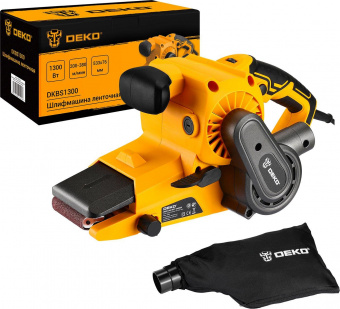 Ленточная шлифовальная машина Deko DKBS1300 1300Вт (ширина ленты 75мм) от магазина РЭССИ