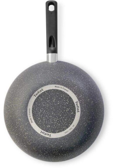 Сковорода ВОК (WOK) Tefal Natural Cook 04213628 круглая 28см покрытие: Mineralia+ non-stick ручка несъемная (без крышки) серый от магазина РЭССИ
