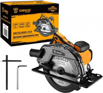 Циркулярная пила (дисковая) Deko DKCS2400-210 2400Вт (ручная) от магазина РЭССИ