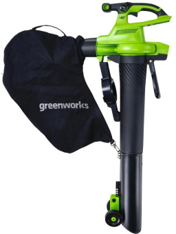 Воздуходувка-измельчитель Greenworks 2406907UG пит.:от аккум. зеленый от магазина РЭССИ