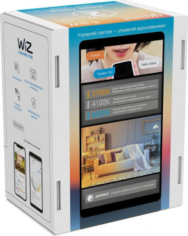 Умная лампа Gauss IoT Smart Home E27 6.5Вт 806lm Wi-Fi (упак.:1шт) (1220112) от магазина РЭССИ