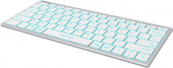 Клавиатура A4Tech Fstyler FX61 белый USB slim LED (FX61 WHITE) от магазина РЭССИ