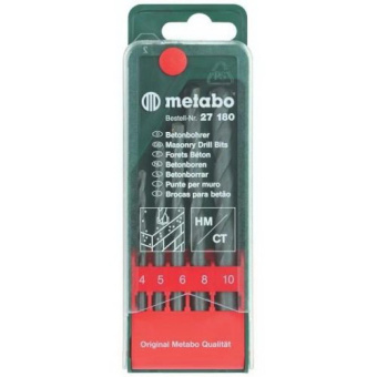 Набор сверл Metabo 627180000 по бет/кирп (5пред.) для дрелей от магазина РЭССИ
