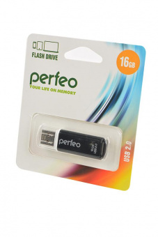 Носитель информации PERFEO PF-C13B016 USB 16GB черный BL1 от магазина РЭССИ
