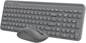 Клавиатура + мышь A4Tech Fstyler FG3300 Air клав:серый мышь:серый USB беспроводная slim Multimedia от магазина РЭССИ