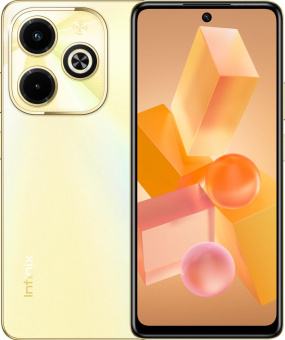 Смартфон Infinix X6528B Hot 40i 256Gb 8Gb золотой моноблок 3G 4G 2Sim 6.56" 720x1612 Android 13 50Mpix 802.11 a/b/g/n/ac NFC GPS GSM900/1800 GSM1900 TouchSc Protect FM A-GPS Micro SD max2048Gb от магазина РЭССИ