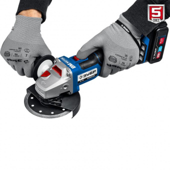 Углошлифовальная машина Зубр AB-125-41 1200Вт 10000об/мин рез.шпин.:M14 d=125мм от магазина РЭССИ