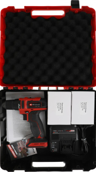 Дрель-шуруповерт Einhell PXC TE-CD 18/40 Li BL аккум. патрон:быстрозажимной (кейс в комплекте) (4513995) от магазина РЭССИ
