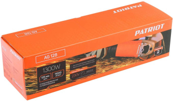 Углошлифовальная машина Patriot AG 128 1300Вт 11000об/мин рез.шпин.:M14 d=125мм (110301128) от магазина РЭССИ