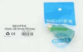 Переходник PS/2 (m) USB A(f) зеленый от магазина РЭССИ