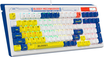 Клавиатура A4Tech Bloody B950 механическая синий/белый USB for gamer LED (B950) от магазина РЭССИ