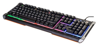 Клавиатура Оклик 710G BLACK DEATH черный/серый USB Multimedia for gamer LED от магазина РЭССИ