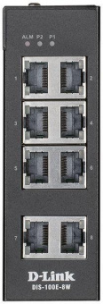 Коммутатор D-Link DIS-100E-8W/A1A 8x100Mb неуправляемый от магазина РЭССИ