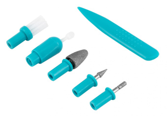 Маникюрно-педикюрный набор Starwind SMS 4050 насадок в компл.:10шт белый/синий от магазина РЭССИ