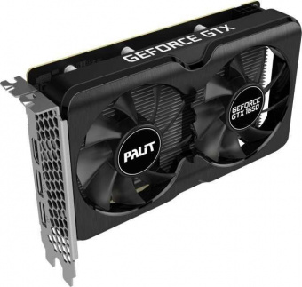 Видеокарта Palit PCI-E PA-GTX1650 GP 4G D6 NVIDIA GeForce GTX 1650 4096Mb 128 GDDR6 1410/12000 HDMIx1 DPx2 HDCP Ret от магазина РЭССИ