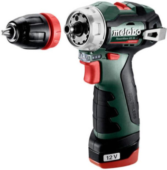 Дрель-шуруповерт Metabo Power Maxx BS BL аккум. патрон:быстрозажимной (кейс в комплекте) (601749500) от магазина РЭССИ