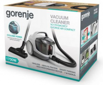 Пылесос Gorenje VC1701GACWCY 1700Вт белый от магазина РЭССИ